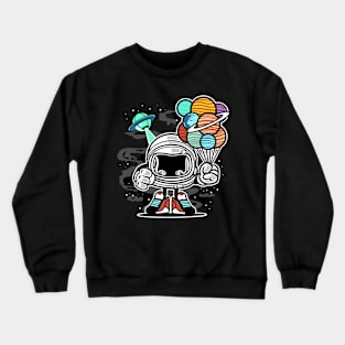 Space man design Crewneck Sweatshirt